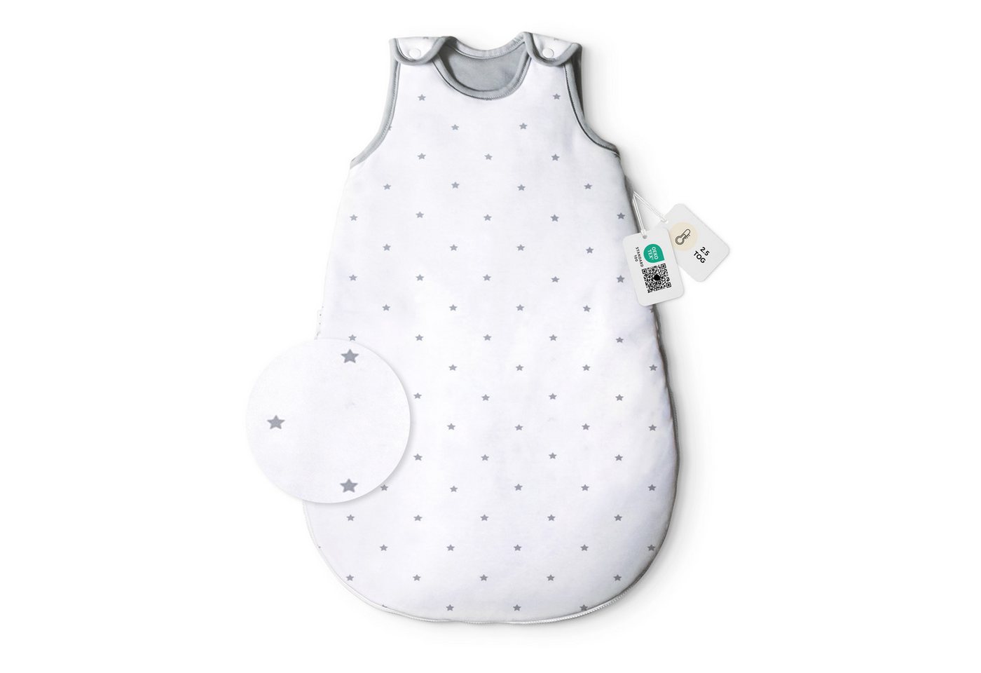 Ehrenkind Babyschlafsack Sommer, Rund, Bio-Baumwolle (Standard by OEKO-TEX, 100% Bio-Baumwolle, Sommerschlafsack, 1.0 TOG), Schlafsack Baby,  Baby Schlafsack von Ehrenkind