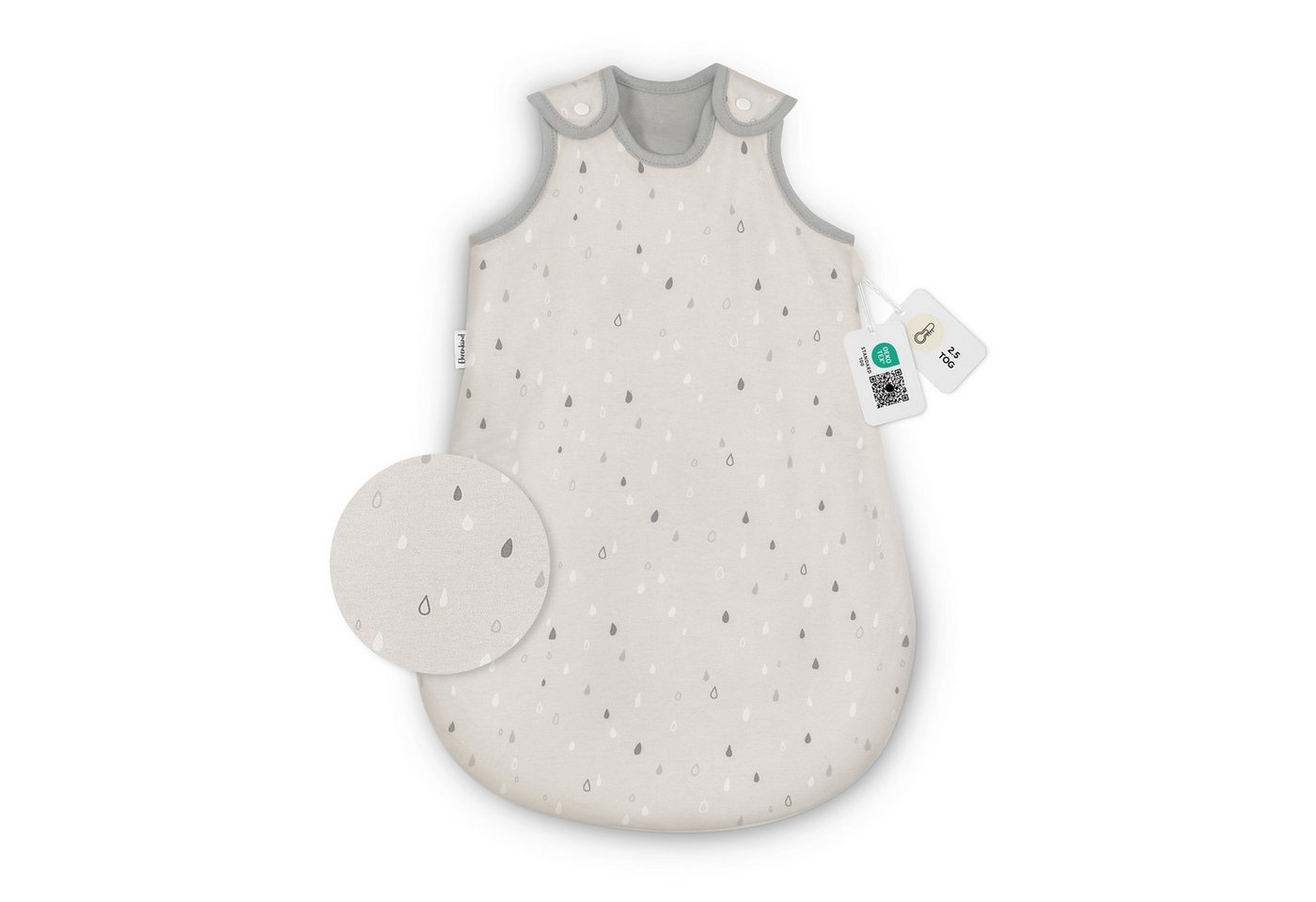 Ehrenkind Babyschlafsack Sommer, Rund, Bio-Baumwolle (Standard by OEKO-TEX, 100% Bio-Baumwolle, Sommerschlafsack, 1.0 TOG), Schlafsack Baby,  Baby Schlafsack von Ehrenkind