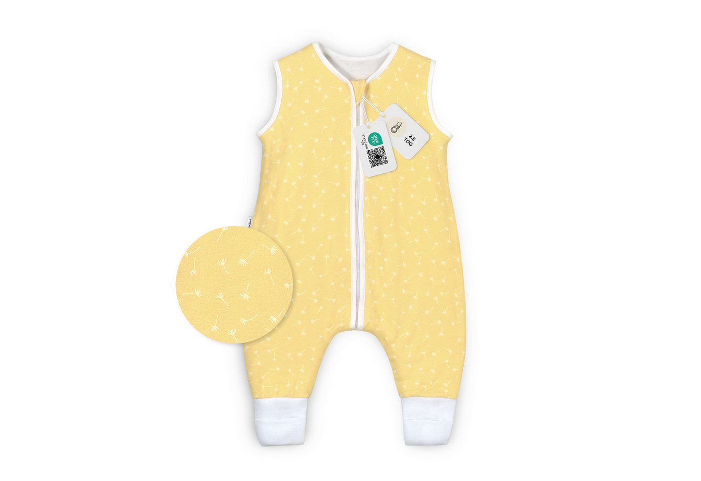 Ehrenkind Babyschlafsack Sommer Schlafsack mit Füßen, Bio-Baumwolle, 1 TOG (Standard by OEKO-TEX, 100% Bio-Baumwolle, Sommerschlafsack mit Beinen, 1.0 TOG), Schlafsack Baby, Baby Schlafsack von Ehrenkind