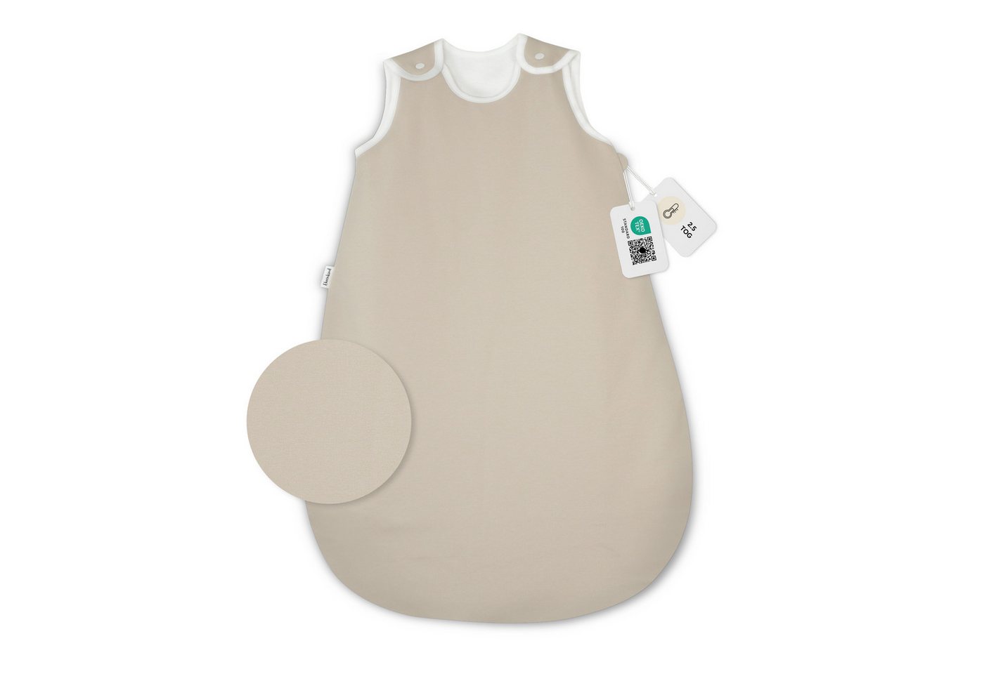 Ehrenkind Ganzjahresschlafsack Schlafsack Rund 2.5 TOG, Bio-Baumwolle, Baby Schlafsack (Standard 100 by OEKO-TEX, 100% Bio-Baumwolle, Ganzjahresschlafsack, 2.5 TOG), Schlafsack Baby 2.5 TOG, Babyschlafsack von Ehrenkind