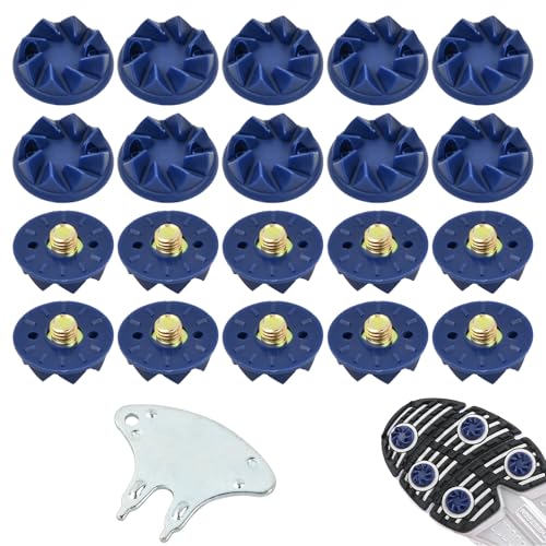 20 Stück Golf Spike Schlüssel, Golfschuh Spikes Schraub Universelle, Anti-Rutsch-Golfschuhe Stollen, Golf Schuh Spikes mit Schraubenschlüssel, Gewinde Cricket Spikes Ersatz 20 Stück Golf Spike Schlüssel, Golfschuh Spikes Schraub Universelle, Anti-Rutsch-Golfschuhe Stollen, Golf Schuh Spikes mit Schraubenschlüssel, Gewinde Cricket Spikes Ersatz von Ehuihuan