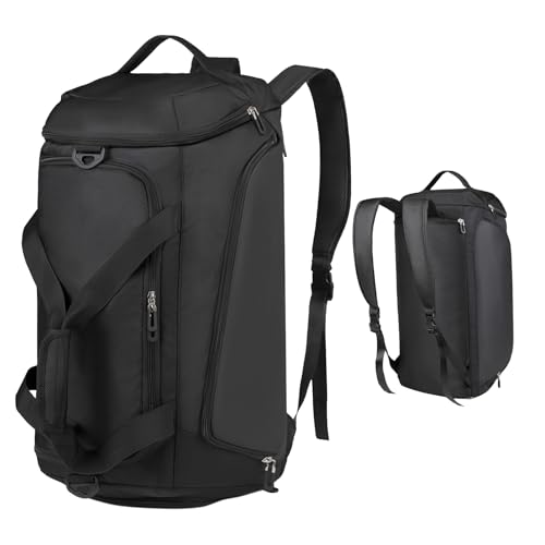 38L Sporttaschen für Herren Damen,56x26x26cm Sportrucksack Schwimmtasche mit Schuhfach,Wasserdicht Trainingstasche Fitnesstasche Reisetasche,Übernachtung Tasche für Sport Fitnessstudio Camping,Schwarz 38L Sporttaschen für Herren Damen,56x26x26cm Sportrucksack Schwimmtasche mit Schuhfach,Wasserdicht Trainingstasche Fitnesstasche Reisetasche,Übernachtung Tasche für Sport Fitnessstudio Camping,Schwarz von Ehuihuan