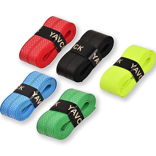 Ehuihuan 5 Stück Griffband Tennisschläger Set, Selbstklebendes Tennis Griffband für Schläger, Rutschfestes Griffband für Badminton- und Tennisschläger, Langlebige Griffbänder Tennis Ehuihuan 5 Stück Griffband Tennisschläger Set, Selbstklebendes Tennis Griffband für Schläger, Rutschfestes Griffband für Badminton- und Tennisschläger, Langlebige Griffbänder Tennis von Ehuihuan