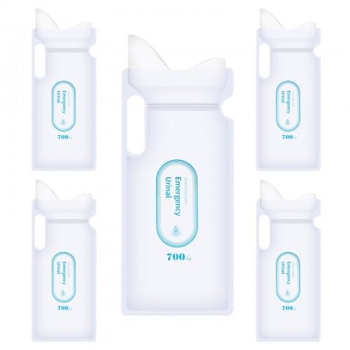 Ehuihuan 700 ml Urinbeutel für Unterwegs, Mobile Toilette，Notfall Toilette，4 Stück Unisex Notfall Toilettenbeutel, Mobile Toilette für Camping, Reisen, Auto von Ehuihuan