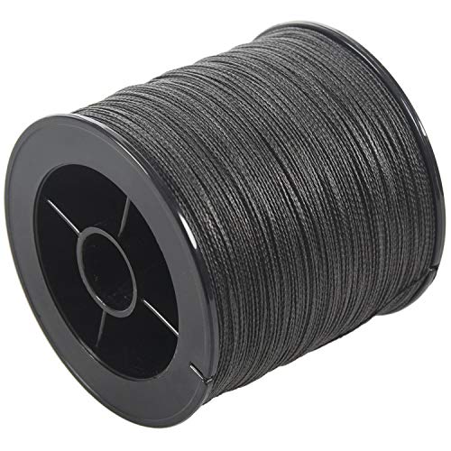 Eighosee 500 m, buntes Multifilament-PE-Geflecht, 22,7 kg, 4 Stränge, Schwarz von Eighosee