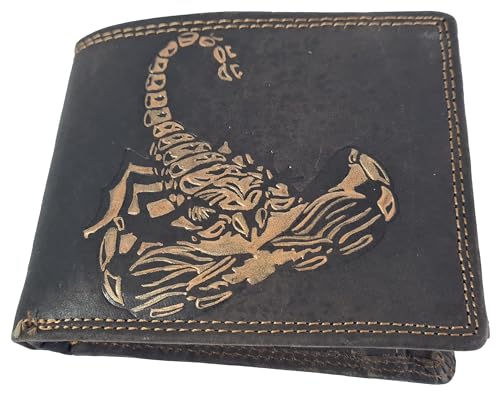 Einkaufszauber Echt Büffel-Leder Geldbeutel Sternzeichen Skorpion Einkaufszauber Echt Büffel-Leder Geldbeutel Sternzeichen Skorpion von Einkaufszauber