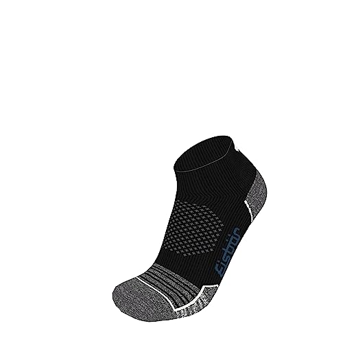 Eisbär 17637#2201F39 LIGHT TREKKING LOW DX+SX Socks Unisex BLACK Größe 39-42 von Eisbär