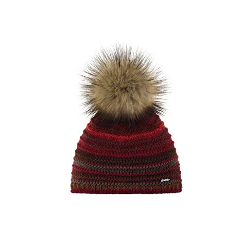 Eisbär Damen Strickmütze Mikata Lux MÜ, rotbraun-h.braun, One Size, 30620 - Wintermütze mit Kunstfell Bommel, mit atmungsaktiven und wärmenden Innenfleece, perfekt für Kopfumfang 56-58 cm Eisbär Damen Strickmütze Mikata Lux MÜ, rotbraun-h.braun, One Size, 30620 - Wintermütze mit Kunstfell Bommel, mit atmungsaktiven und wärmenden Innenfleece, perfekt für Kopfumfang 56-58 cm von Eisbär
