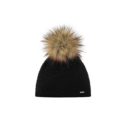 Eisbär Damen Mütze Yva Lux schwarz – Elegante Strickmütze mit Kunstfellbommel – Wärmender Merino-Mix (mulesingfrei) – Nachhaltig & Feminin für Winter & Alltag Eisbär Damen Mütze Yva Lux schwarz – Elegante Strickmütze mit Kunstfellbommel – Wärmender Merino-Mix (mulesingfrei) – Nachhaltig & Feminin für Winter & Alltag von Eisbär