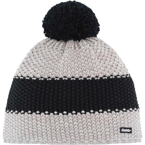 Eisbär Styler Pompon Mütze White silvergraumeliert-schwar Eisbär Styler Pompon Mütze White silvergraumeliert-schwar von Eisbär