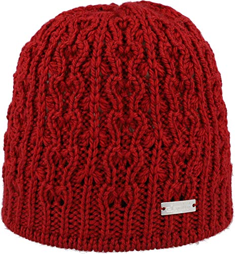 Eisglut Damen Emilial Merino Strickmütze, Wein, M 57-58cm Eisglut Damen Emilial Merino Strickmütze, Wein, M 57-58cm von Eisglut