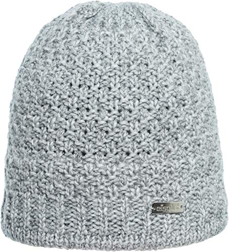 Eisglut Damen Mareikel Strickmütze, Silber Mel, M 57-58cm Eisglut Damen Mareikel Strickmütze, Silber Mel, M 57-58cm von Eisglut