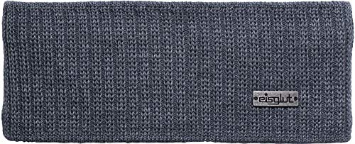 Eisglut Damen Ninl Merino Stirnband, grau Mel, M 57-58cm von Eisglut