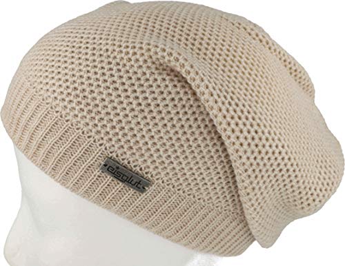 Eisglut Damen Zinal Strickmütze, beige Mel, M 57-58cm Eisglut Damen Zinal Strickmütze, beige Mel, M 57-58cm von Eisglut