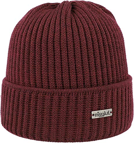 Eisglut Herren Jamesg Merino Strickmütze, Bordeaux, M 57-58cm Eisglut Herren Jamesg Merino Strickmütze, Bordeaux, M 57-58cm von Eisglut