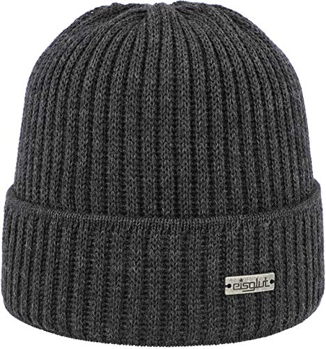 Eisglut Herren Jamesg Merino Strickmütze, anthrazit, M 57-58cm Eisglut Herren Jamesg Merino Strickmütze, anthrazit, M 57-58cm von Eisglut