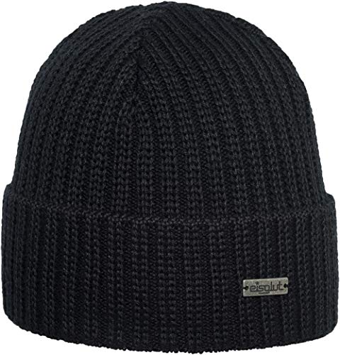 Eisglut Herren Jochen Merino Mütze, Schwarz, Einheitsgröße EU Eisglut Herren Jochen Merino Mütze, Schwarz, Einheitsgröße EU von Eisglut