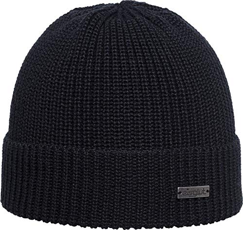 Eisglut Herren Klaasg Merino Mütze, schwarz, M 57-58cm Eisglut Herren Klaasg Merino Mütze, schwarz, M 57-58cm von Eisglut