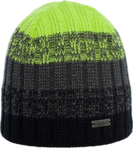 Eisglut Renoo Strickmütze, SCHWARZ/Lime, M/57-58cm Eisglut Renoo Strickmütze, SCHWARZ/Lime, M/57-58cm von Eisglut