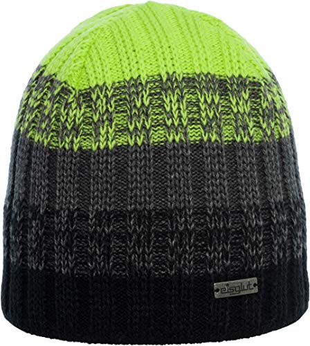 Eisglut Renoo XL Strickmütze, SCHWARZ/Lime, XL/61-62cm Eisglut Renoo XL Strickmütze, SCHWARZ/Lime, XL/61-62cm von Eisglut