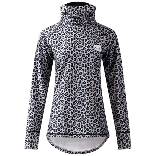 Eivy Damen Icecold Gaiter Top Yoga-Shirt, Snow Leopard, XL EU Eivy Damen Icecold Gaiter Top Yoga-Shirt, Snow Leopard, XL EU von Eivy