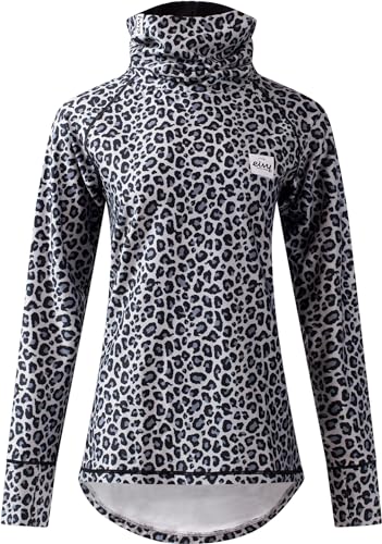 Eivy Damen Icecold Gaiter Top Yoga Shirt, Snow Leopard, XS EU von Eivy