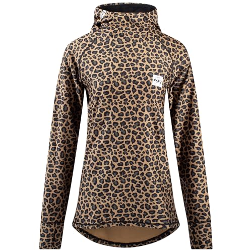 Eivy Damen Icecold Hood Top Yoga Shirt, Leopard, XS EU Eivy Damen Icecold Hood Top Yoga Shirt, Leopard, XS EU von Eivy