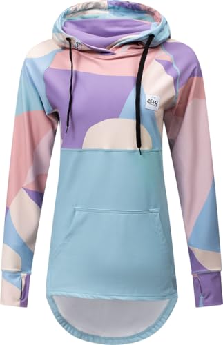 Eivy Damen Icecold Hoodie Top Yoga-Shirt, Abstract Pastels, S EU Eivy Damen Icecold Hoodie Top Yoga-Shirt, Abstract Pastels, S EU von Eivy