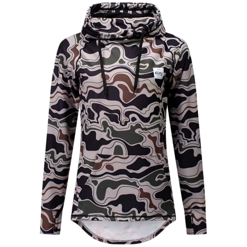 Eivy Damen Icecold Hoodie Top Yoga-Shirt, Curve Camo, M EU Eivy Damen Icecold Hoodie Top Yoga-Shirt, Curve Camo, M EU von Eivy