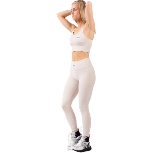 Eivy Damen Pocket Rib Tights Leggings, Faded Cloud, S EU Eivy Damen Pocket Rib Tights Leggings, Faded Cloud, S EU von Eivy
