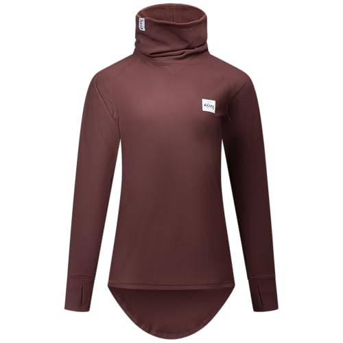 Eivy Damen Icecold Gaiter Rib Top T-Shirt, Chocolate, L EU Eivy Damen Icecold Gaiter Rib Top T-Shirt, Chocolate, L EU von Eivy