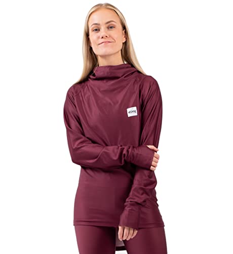 Eivy Damen Icecold Hood Top Yoga Shirt, Wine, XL EU von Eivy