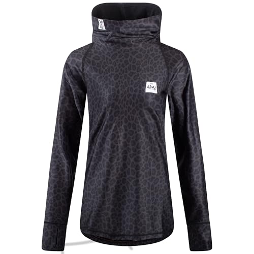 Eivy Damen Icecold Top Yoga Shirt, Black Leopard, XL EU Eivy Damen Icecold Top Yoga Shirt, Black Leopard, XL EU von Eivy