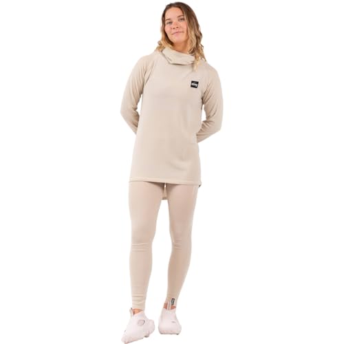 Eivy Damen Icecold Wool Gaiter Rib Top T-Shirt, Faded Cloud, M EU Eivy Damen Icecold Wool Gaiter Rib Top T-Shirt, Faded Cloud, M EU von Eivy