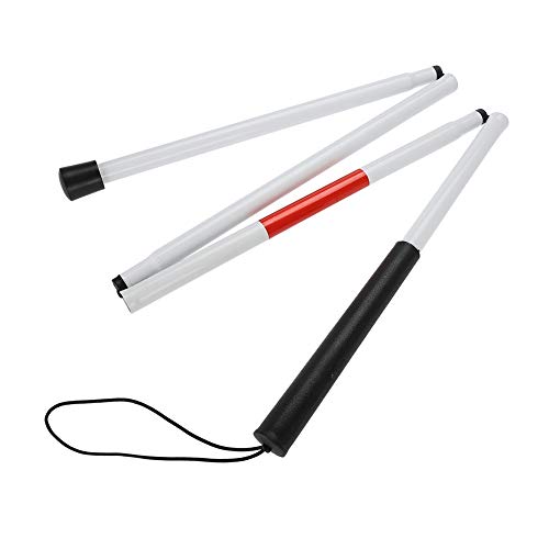 Blindenstock, Faltbarer Blinde Gehstock Aluminium Blindenlangstock Reflektierender Stock für Sehbehinderte Blinde und ältere Menschen Wandern Trekking 124cm Gehstöcke Blindenstock, Faltbarer Blinde Gehstock Aluminium Blindenlangstock Reflektierender Stock für Sehbehinderte Blinde und ältere Menschen Wandern Trekking 124cm Gehstöcke von Ejoyous