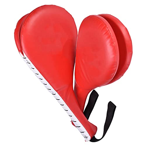 Ejoyous 1 Pair Taekwondo Double Kick Pads, Target Kicking Training Paddles Double Strike Pads Martial Arts Striking Pad PU Hand Pads für Kickboxen und Karate Train von Ejoyous