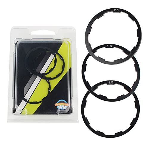 Ejoyous Distanzring für Kassette 3 Stück, Fahrrad Kassette Spacer Aluminiumlegierung Unterlegscheibe Zahnkranz Innenlager Achsscheiben Dichtung für Fahrradnaben Mountainbike 1mm+1.5mm+2mm Ejoyous Distanzring für Kassette 3 Stück, Fahrrad Kassette Spacer Aluminiumlegierung Unterlegscheibe Zahnkranz Innenlager Achsscheiben Dichtung für Fahrradnaben Mountainbike 1mm+1.5mm+2mm von Ejoyous