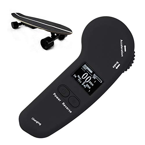 Ejoyous Fernbedienung für Skateboard, Drahtlose Fernbedienung für elektrisches Skateboard mit LED Display Vibrationserinnerung und Einstellbarer Geschwindigkeitsbremsung Ejoyous Fernbedienung für Skateboard, Drahtlose Fernbedienung für elektrisches Skateboard mit LED Display Vibrationserinnerung und Einstellbarer Geschwindigkeitsbremsung von Ejoyous