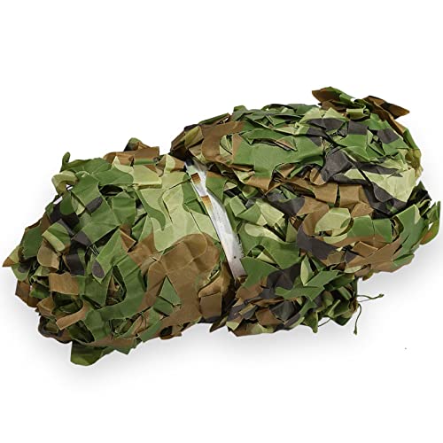 Ejoyous Tarnnetz 1.5 x 7m, Camouflage Netz Waldlandschaft Armee Tarnung Net, für Sichtschutz Camping Garten Deko Militär Jagd Outdoor Militär Oxford Tuch Wasserdicht von Ejoyous