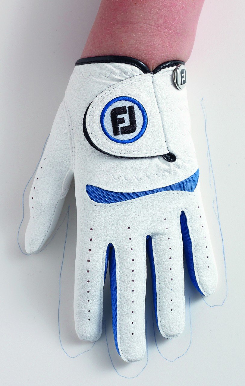 Footjoy Junior Handschuh weiß/blau von Ekomi