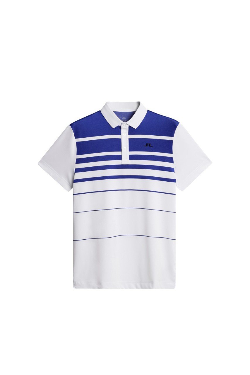 J.Lindeberg Olof Polo Herren S weiß/blau J.Lindeberg Olof Polo Herren S weiß/blau von Ekomi