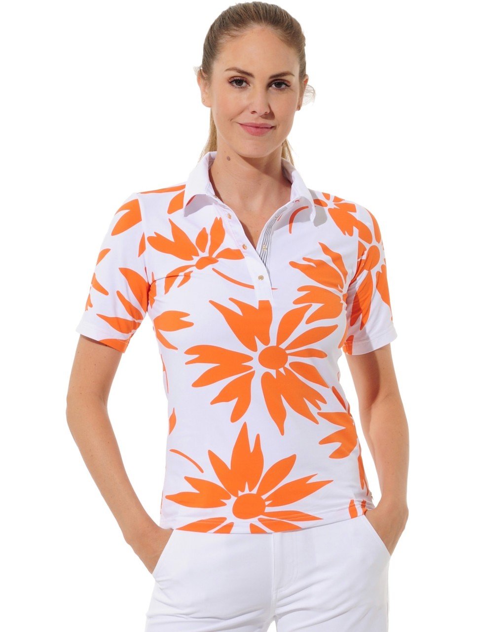 MDC DAISIES PRINT GOLF POLOSHIRT Damen MDC DAISIES PRINT GOLF POLOSHIRT Damen von Ekomi