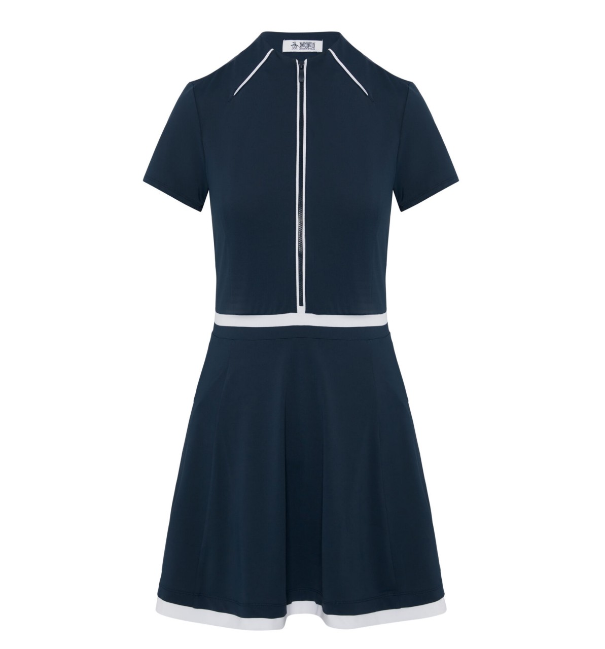 Original Penguin Golf SS DRESS WITH PIPING DRESS-REG L Damen von Ekomi