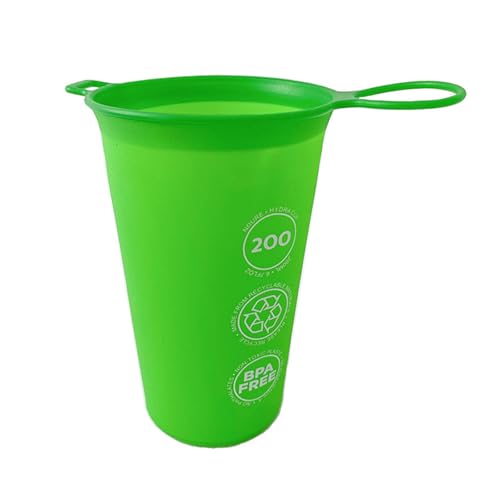 Eladcncmc 200 Faltbare Flasche Soft Drinking Cup Camping Folding Soft Cup Für Outdoor Sport Marathons Laufen von Eladcncmc