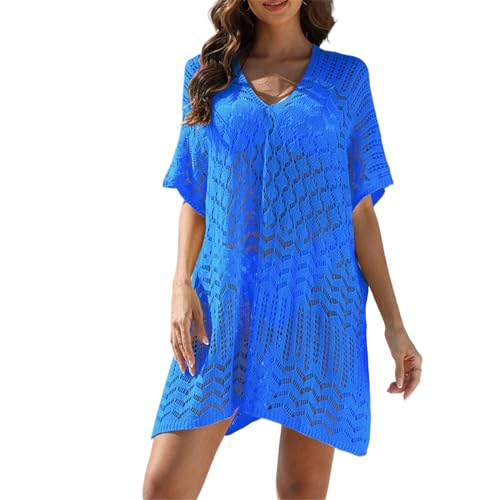 Eladcncmc Badeanzug Coverup Kleid Coverup Gehäkeltes Strandkleid Schwimmen Pool Strandpartys von Eladcncmc