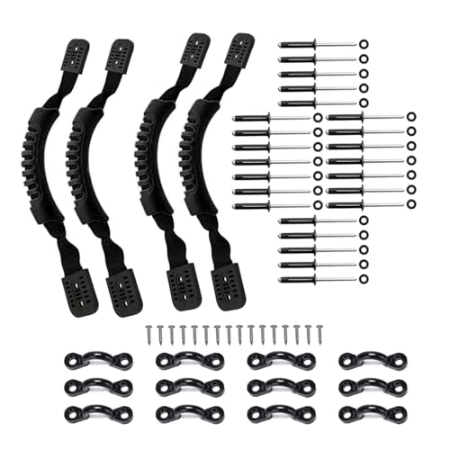 Eladcncmc Kajak-Tragegriff, Kajak-Ersatzgriff mit Schrauben, Kanusgriff für Kajak, Boote, Kajak, Seitengriff mit Hardware von Eladcncmc