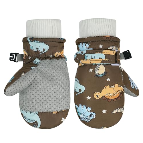 Eladcncmc Kinder Schnee Ski Fäustlinge Wasserabweisend Winter Ski Fäustlinge Verdickte Warme Fleece Handschuhe Kleinkind Fäustlinge Für Kinder Von 2–4 Jahren von Eladcncmc