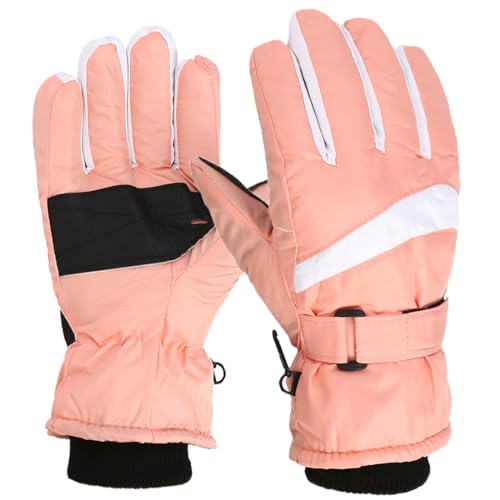 Eladcncmc Warme Winterhandschuhe für kaltes Wetter, Ski-Handschuhe, rutschfeste Handflächenschutz, Handschuhe zum Laufen, Radfahren, Snowboarden von Eladcncmc