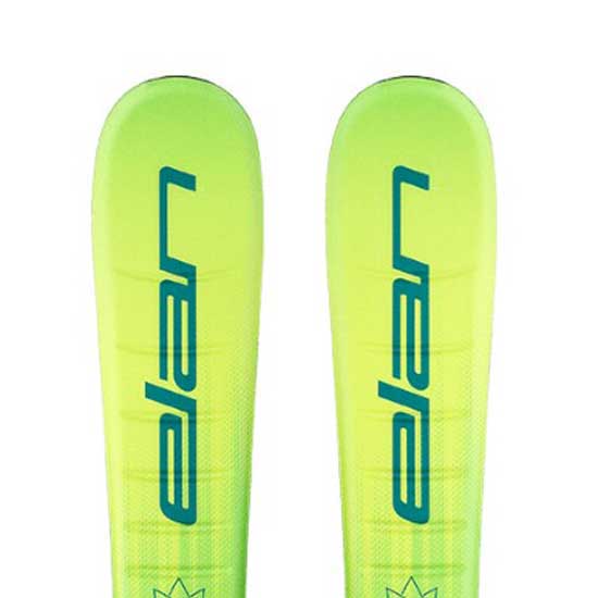 Elan Jett Jr Shift + El 4.5 Gw Ca Jrs Blk [i] Junior Alpine Skis Pack Gelb 90 von Elan