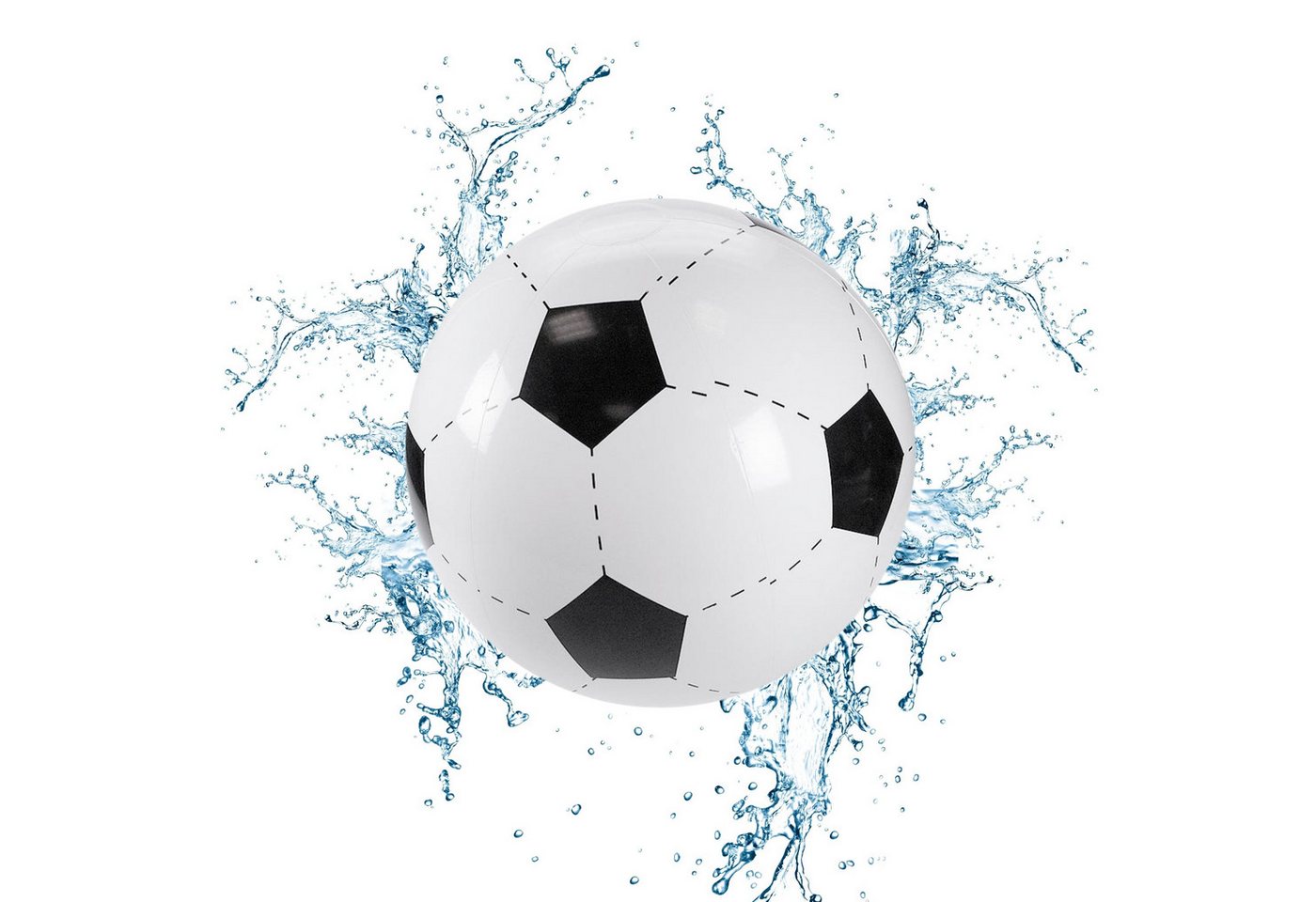 elasto Spielball Wasserball "Fußball" weiß/schwarz elasto Spielball Wasserball "Fußball" weiß/schwarz von Elasto